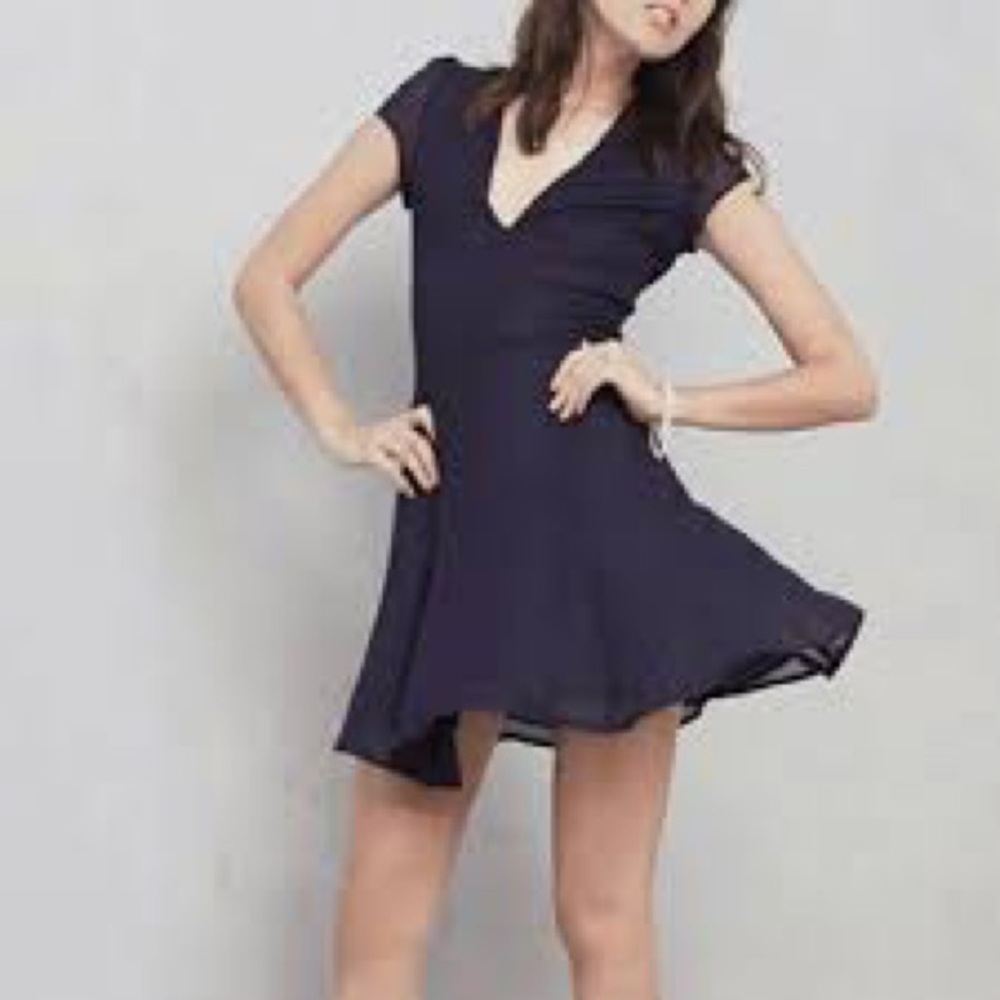 Reformation Navy Blue Mini Dress X-Small